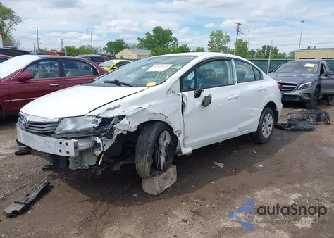 2012 Honda Civic Lx z USA, uszkodzony, nr VIN 19XFB2F59CE108681
